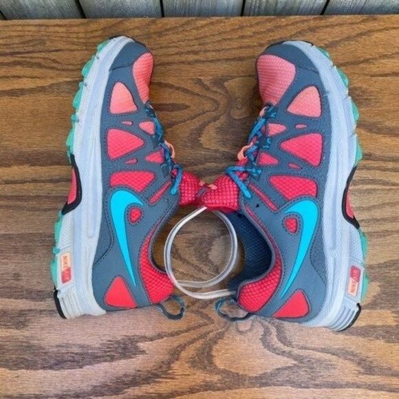 Nike Alvodo 10 Orange Red Grey Athletic Shoes 6.5 - Picture 5 of 7